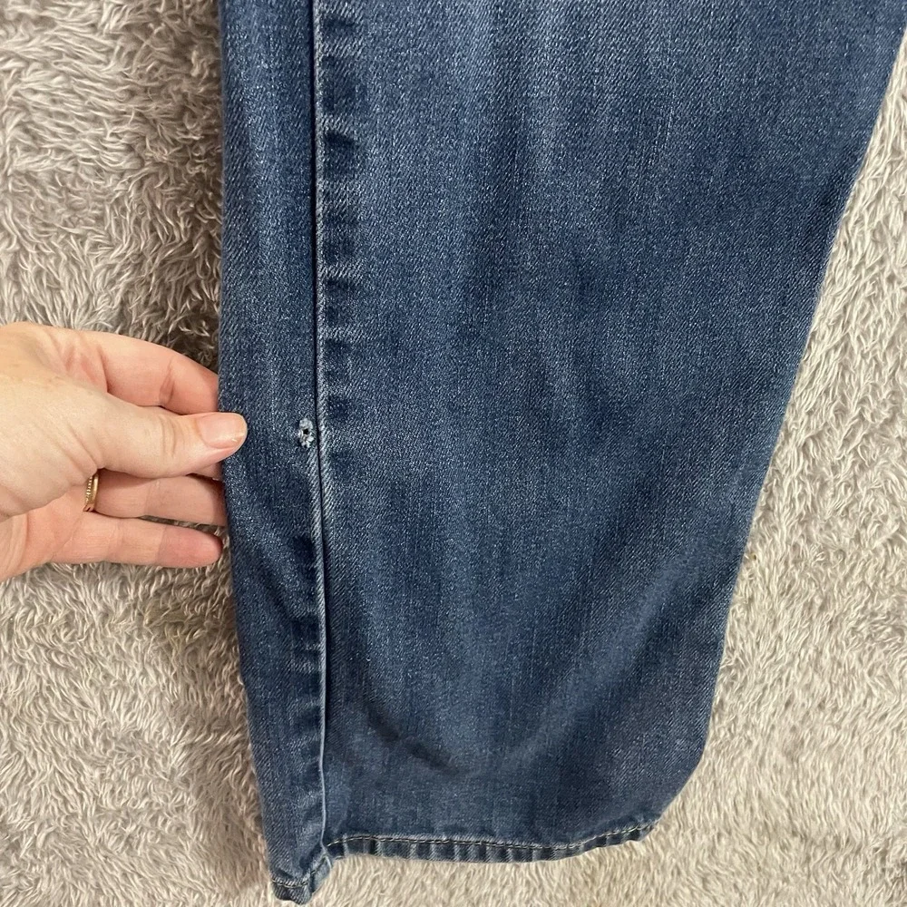 Levi's‎ 514 Jeans Mens Size 36x34 Straight Leg Medium Wash Whiskered Blue Denim